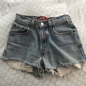 Levi Jean shorts size 24
